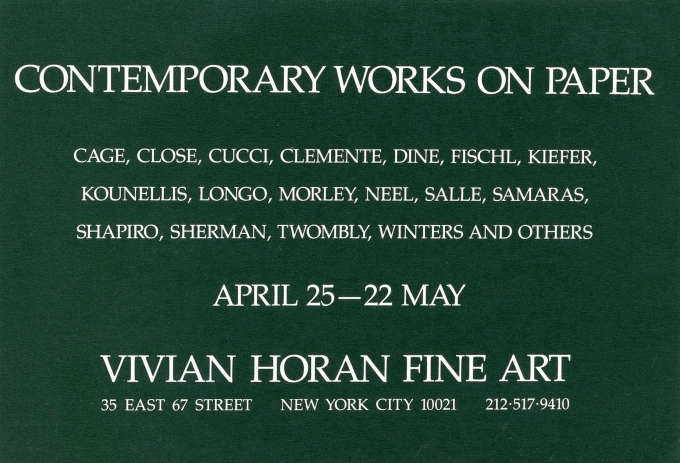 Contemporary Works on Paper